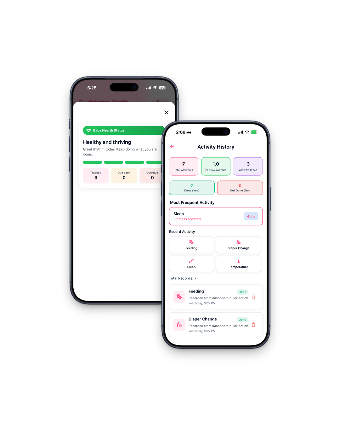 Babyday App Features